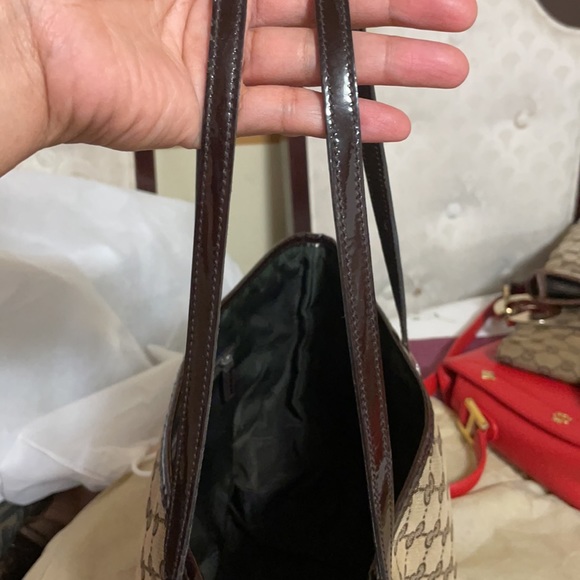 Authentic Gucci Mono Tote Canvas - Picture 7 of 16